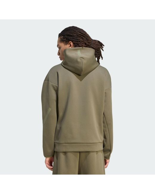 Adidas Green Z.N.E. Full Zip Track Top for men