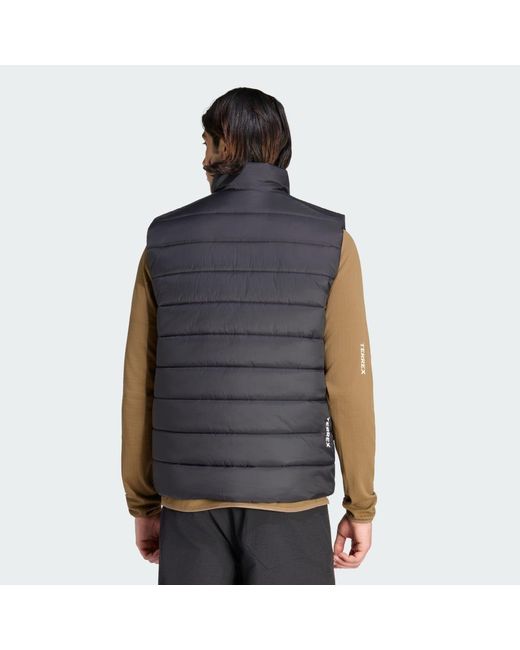 Adidas Blue Terrex Multi Essentials Climawarm Padded Vest for men