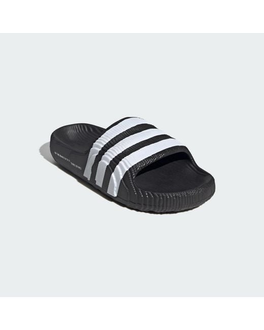 Adidas Black Adilette 22 Slides