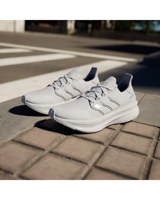 Adidas White Ultraboost 5 Shoes for men