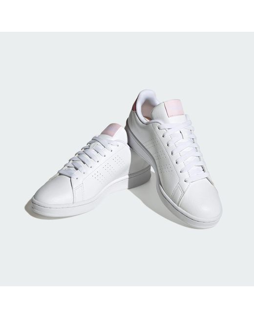 Adidas White Advantage Shoes