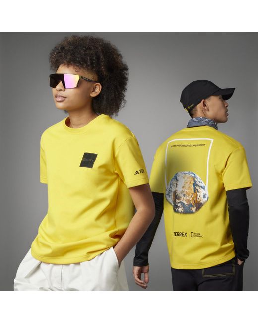 adidas National Geographic Graphic T-Shirt in Gelb | Lyst DE