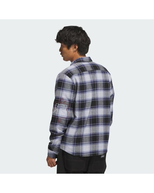 Adidas Multicolor Skateboarding X Mark Gonzales Flannel Shirt