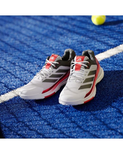 Adidas Red Crazyquick Boost Padel Shoes for men