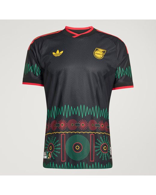Adidas Green Jamaica 26 X Bob Marley Away Authentic Jersey for men