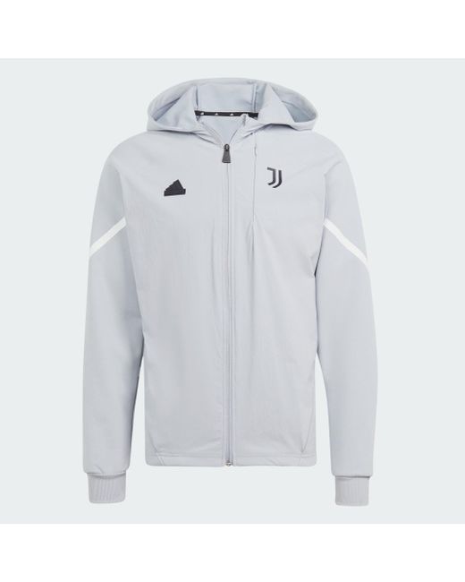 Adidas Gray Juventus Designed For Gameday Full-zip Hoodie for men