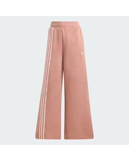 Adidas Pink Off Placed 3-Stripes Wide Pant