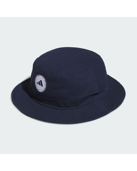 Adidas Blue Solid Bucket Hat for men