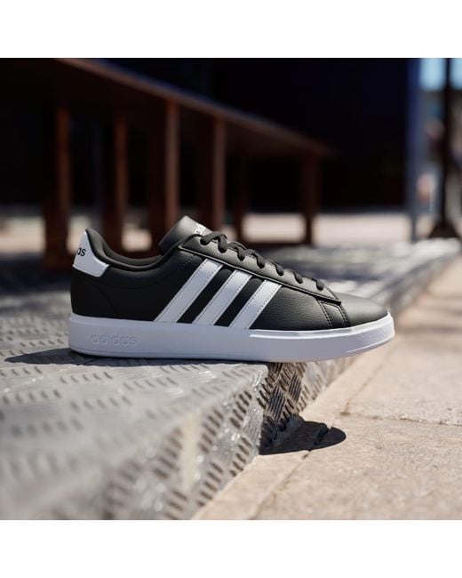 Adidas Black Grand Court 2.0 Shoes
