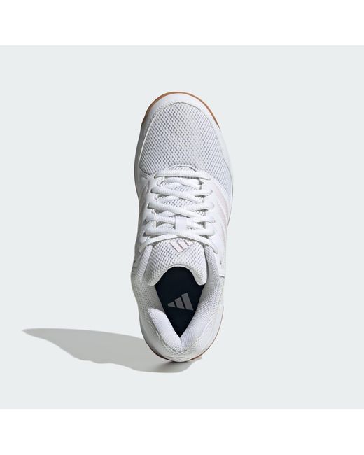 Adidas White Speedcourt Indoor Shoes