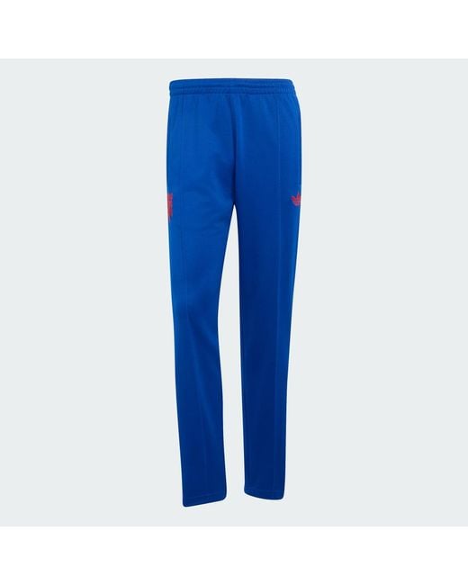 Adidas Blue Manchester United Originals Track Pants for men