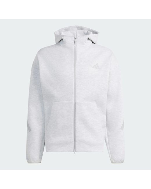 Adidas Blue Z.N.E. Full Zip Track Top for men