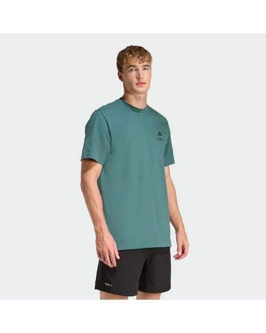 Adidas Green Lesmills Globe Graphic T-Shirt for men