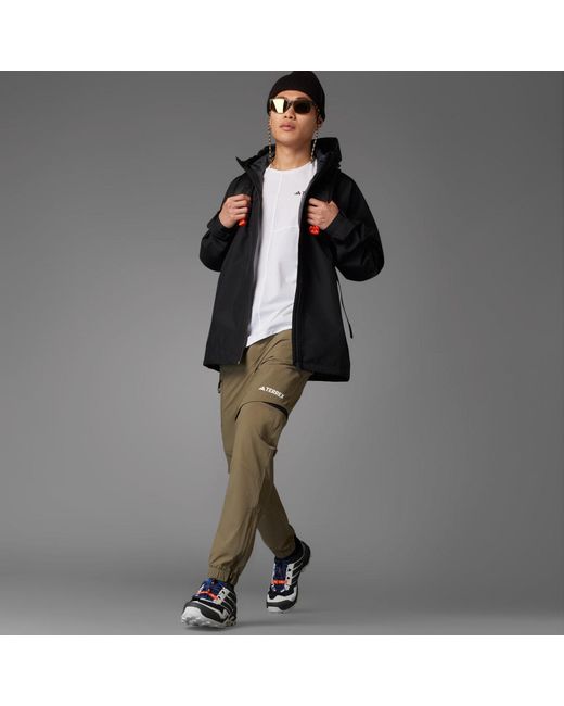 Adidas Black Terrex Xperior 2L Gore-Tex Performance Jacket for men