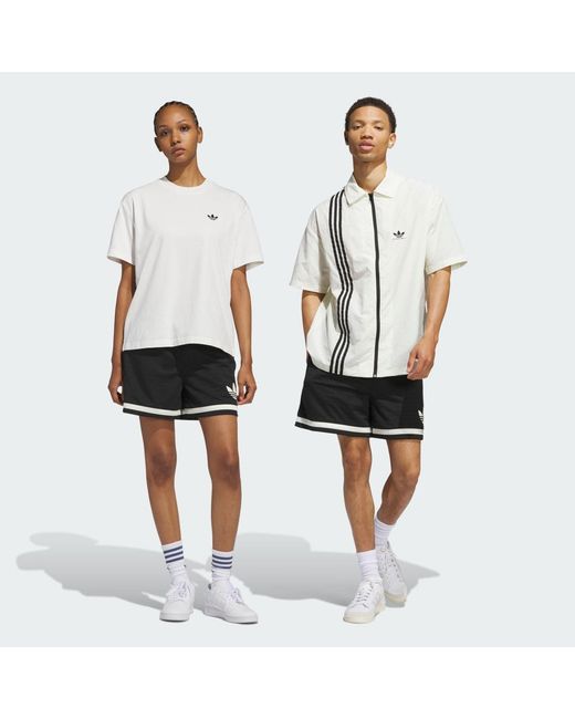 Adidas White Originals Basketball Shorts
