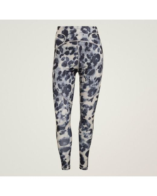 Adidas Blue By Stella Mccartney Training 7/8 Leggings Printed