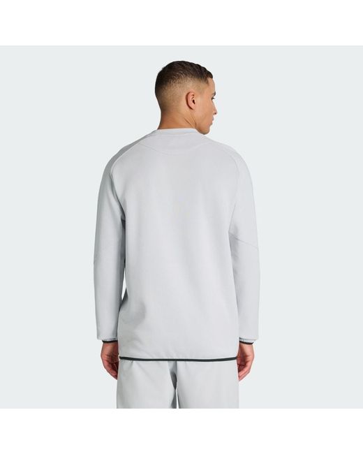 Adidas Gray Algeria Tiro Travel Full Zip Windbreaker for men