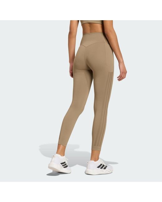 Adidas Natural Optime Workout 3-Stripes 7/8 Leggings