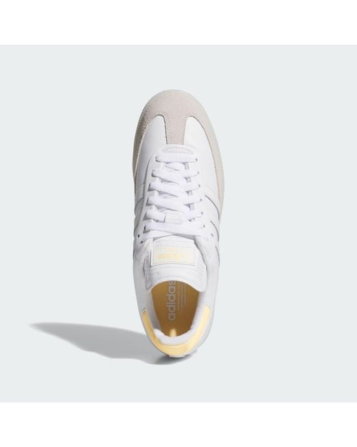 Adidas White Samba Spikeless Golf Shoes