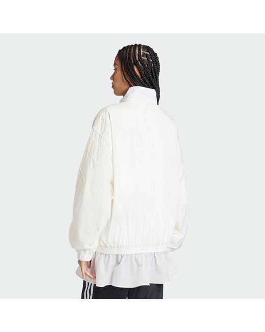 Adidas White Santiago Woven Track Top