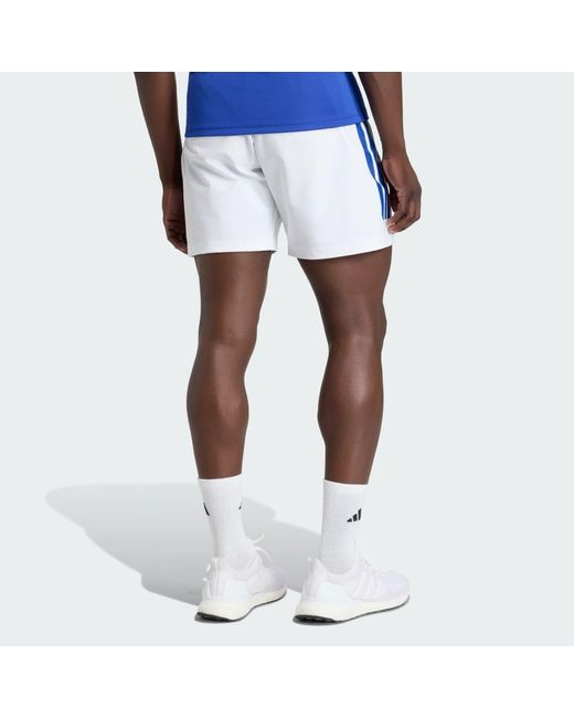 Adidas White France Rugby Replica Playing Short for men