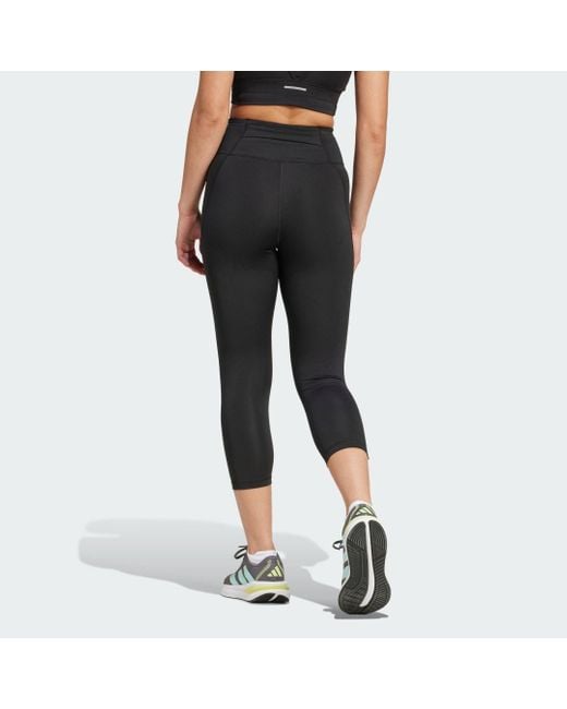 Adidas Originals Black Own The Run 3/4 Leggings