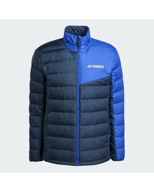 Adidas Blue Terrex Multi Light Down Jacket for men
