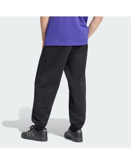 Adidas Blue Kit Small Logo Regular Cuffed Joggers for men