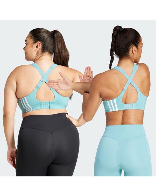 Adidas Blue Tlrd Impact Training High-Support Bra