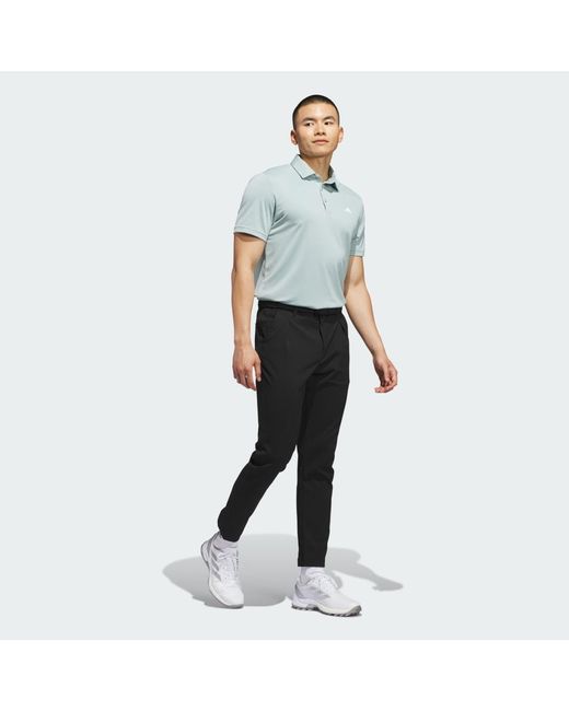 Adidas Performance Solid Poloshirt in Blue für Herren