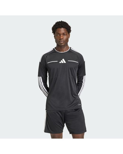 Adidas Black Referee 26 Jersey Long Sleeve for men