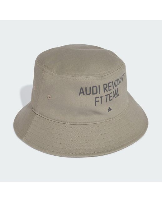 Adidas Gray Audi Revolut F1 Team Elevated Bucket Hat