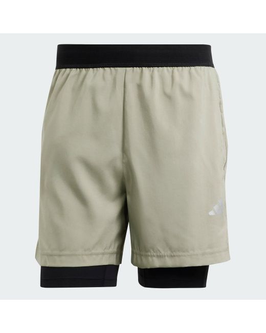 Adidas Natural Gym Training 2-in-1 Shorts for men