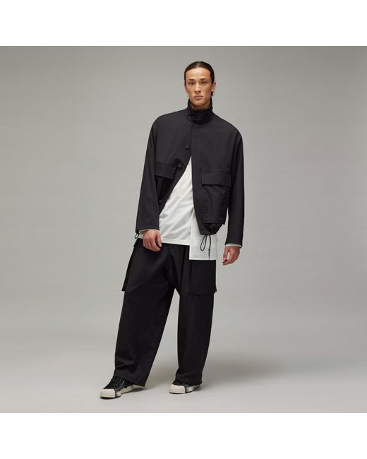 Adidas Black Y-3 Sport Uniform Cargo Trousers for men