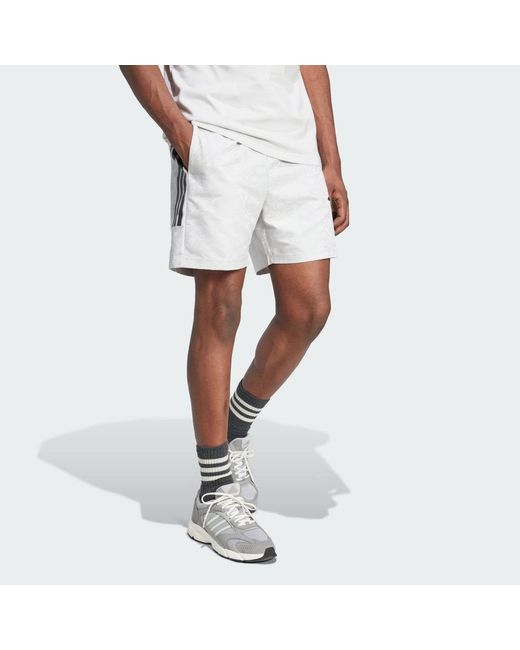 Adidas White Common Goal Shorts for men