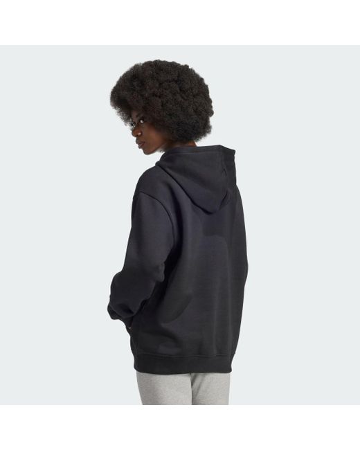 Adidas Black Essentials Full-Zip Fleece Hoodie