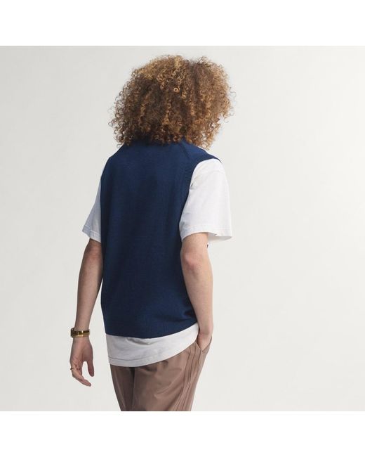 Adidas Blue Originals Cashmere Blend Vest for men