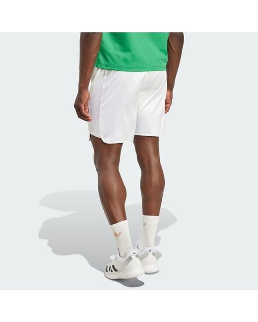 Adidas White Tennis Pro Climacool Ergo Shorts for men