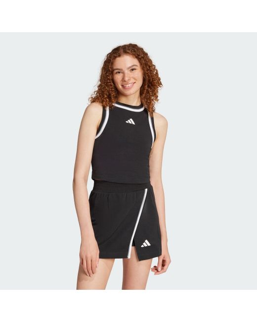 Top Essentials Color-Pop Cotton Adidas de color Black
