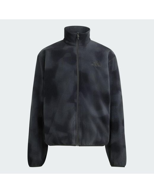 Adidas Black Terrex Multi Climawarm Full Zip Fleece Jacket for men