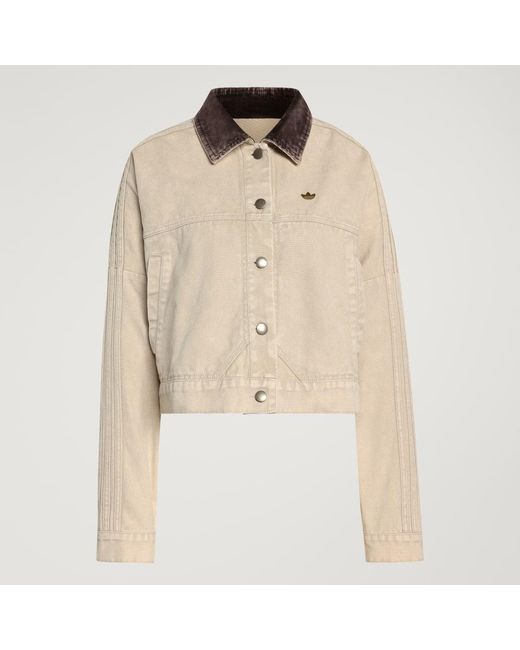 Adidas Natural Canvas Tracktop Jacket