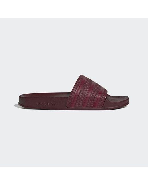 Adidas Red Adilette Slides for men