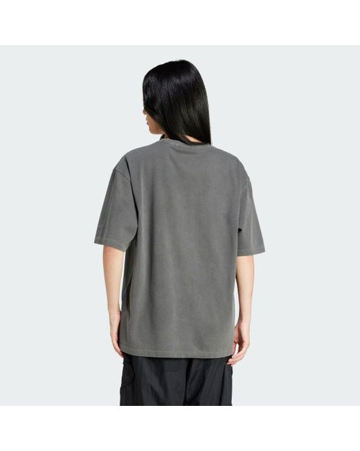 Adidas Gray Washed Trefoil T-shirt