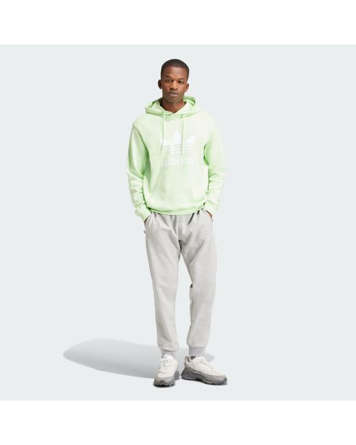 Sudadera Con Capucha Adicolor Classics Trefoil Adidas Originals de hombre de color Green