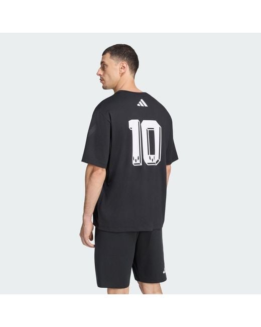 Adidas Black Messi Zne T-Shirt for men