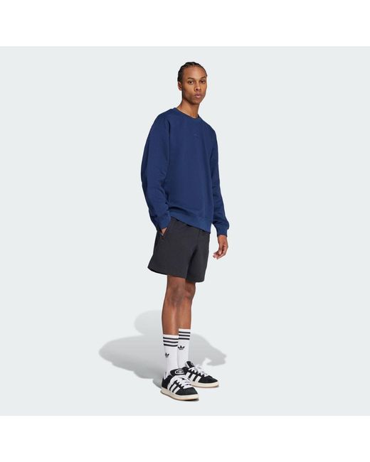 Adidas Blue Premium Essentials Shorts for men
