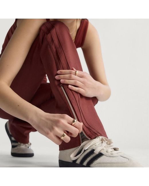 Adidas Red Premium Essentials Track Pants