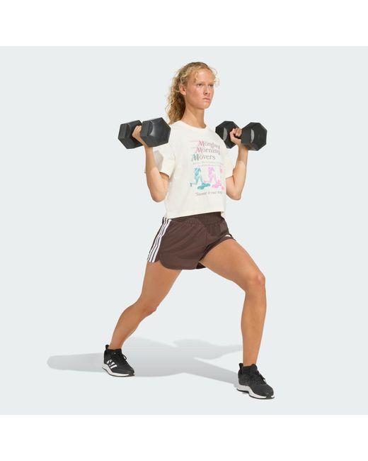 Adidas White Lesmills Movers Graphic T-Shirt