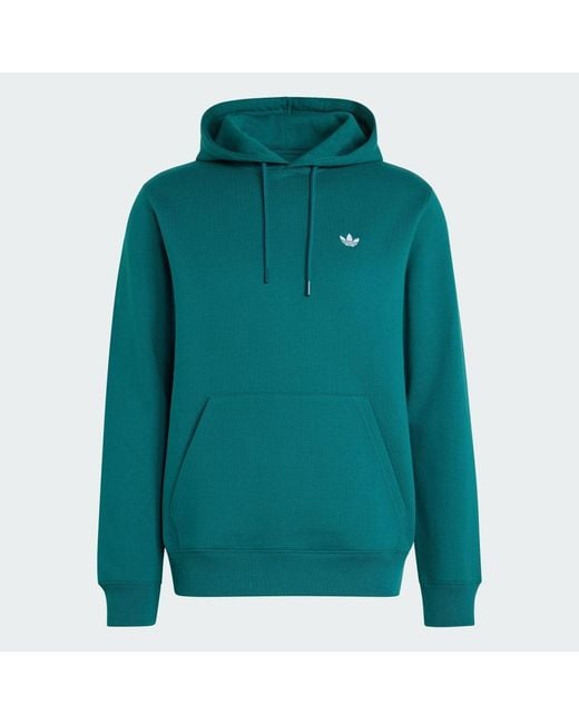 Adidas Green Trefoil Essentials Hoodie for men