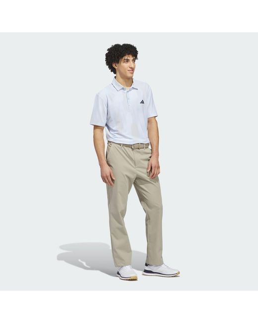 Adidas White Ultimate365 Tour Cool Feel Print Polo Shirt for men
